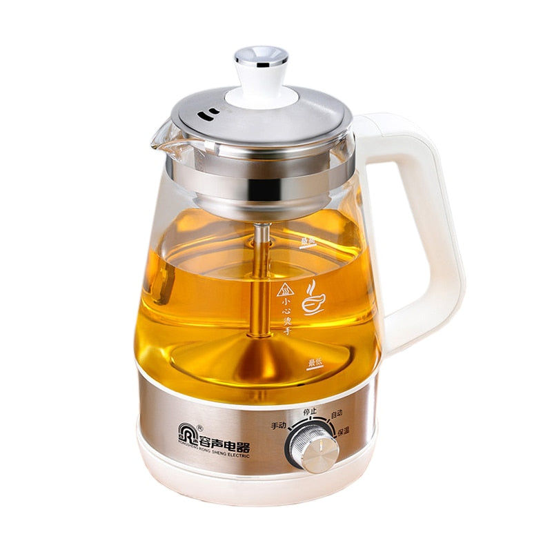 Glass Tea Maker Heat-resistant Black Tea Pu'er Steam Teapot