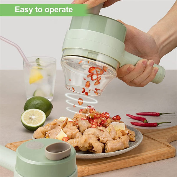 Multifunctional Vegetable Cutter Electric Garlic Onion Crusher Slicer Portable Rechargeable Food Blender Kitchen Cooking Gadgets