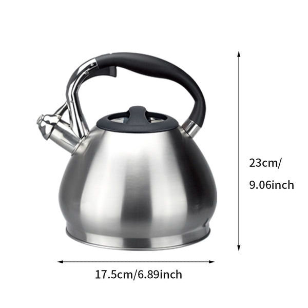 304 Stainless Steel Loud Whistling Hot Water Kettle Induction Cooker Home Camping Boiling Coffee Tea Kettle Stove Top Teapot