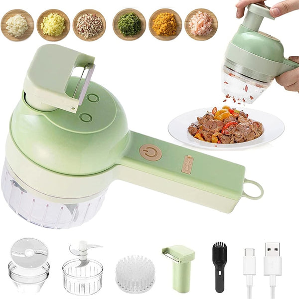 Multifunctional Vegetable Cutter Electric Garlic Onion Crusher Slicer Portable Rechargeable Food Blender Kitchen Cooking Gadgets